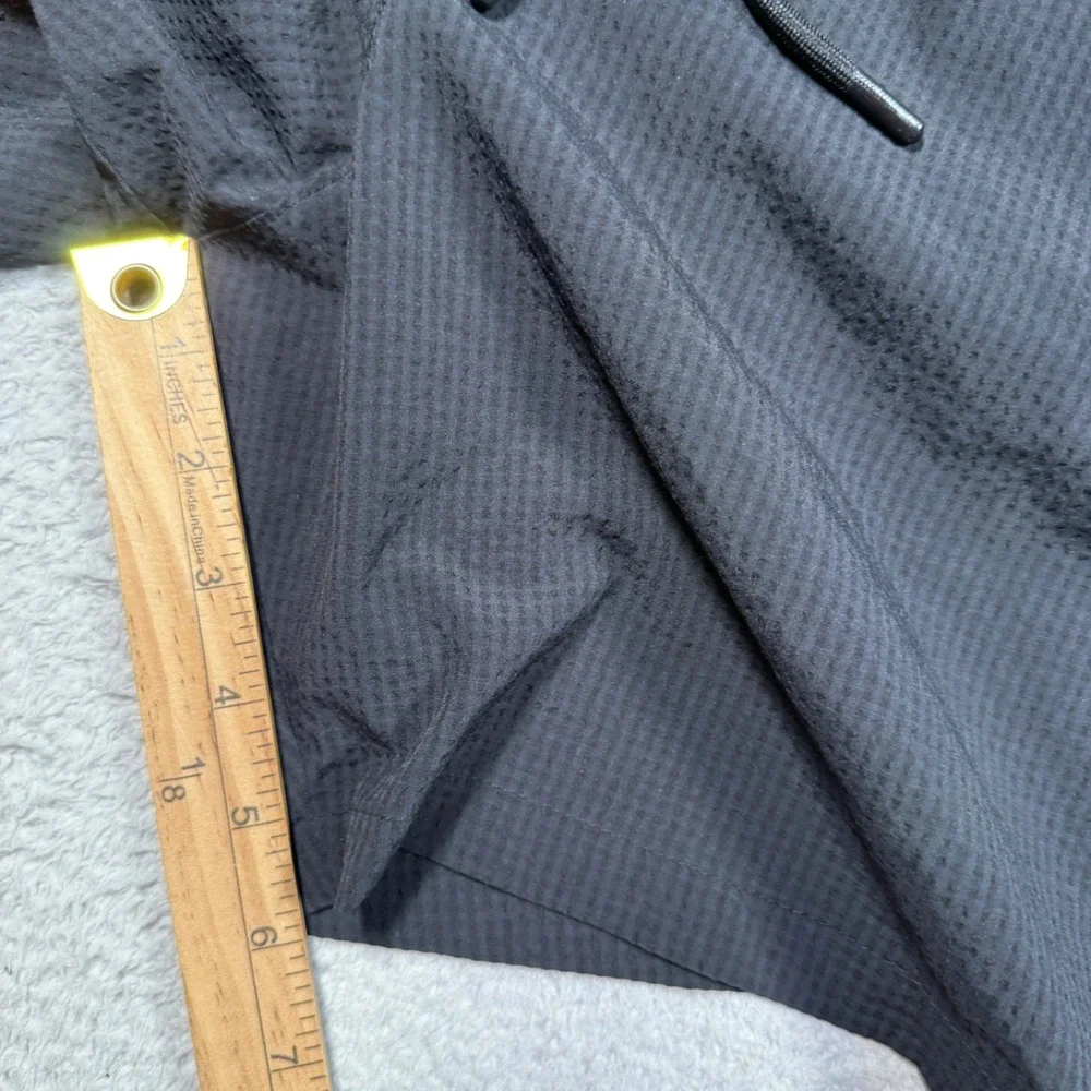 Gap Swim Trunks Mens XL Black 6 Inch Seersucker Mesh‎ Lined Swimming Shorts